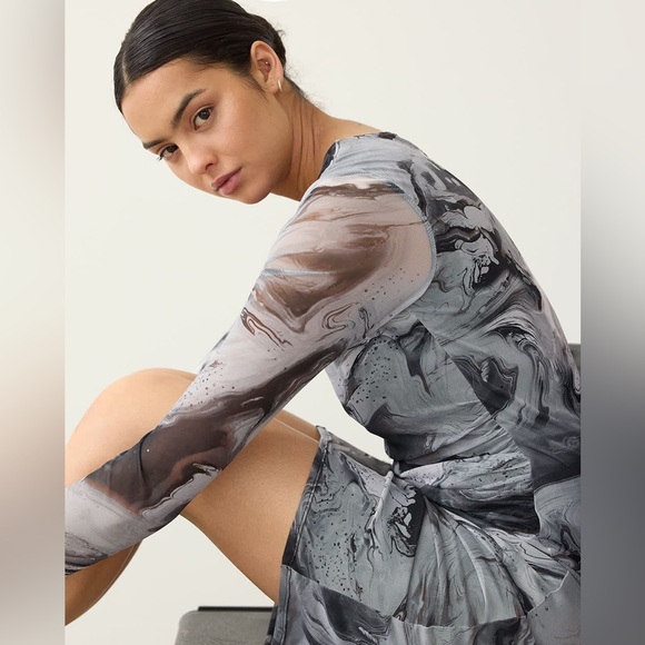 [#68] NWT Grey Swirl Dress, Size 3X - Picture 3 of 5